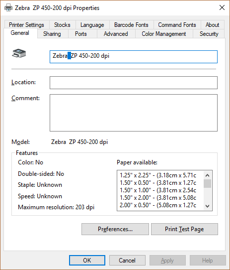 drag Lilla etc Zebra Printer Error "The Printer Name doesn't exist" – SupportSync Help  Portal